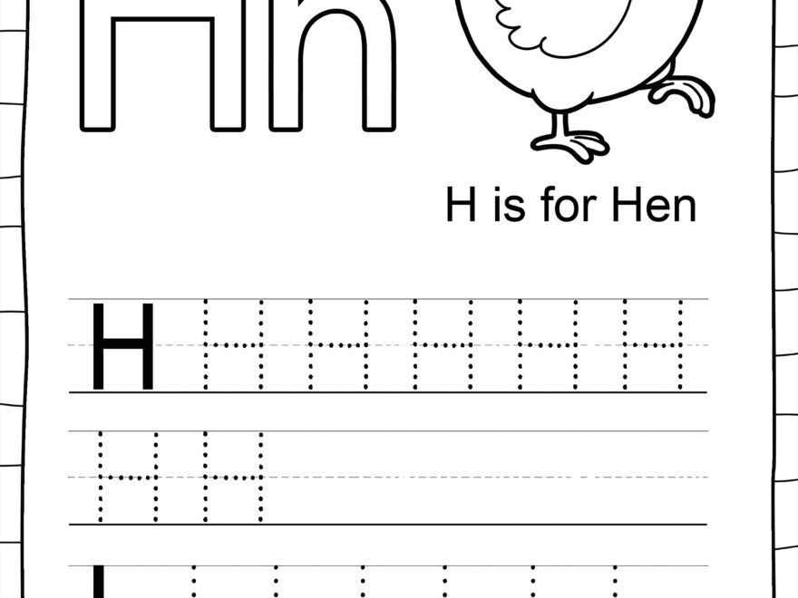Letter H Free Worksheets TeachersMag