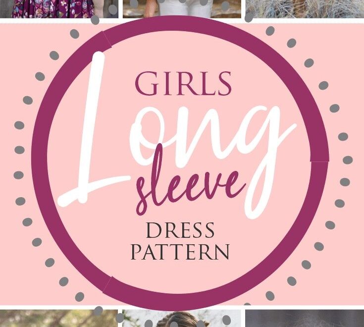 Long Sleeve Girls Dress Pattern Download PDF Ages12 Mnths To 14 Yrs