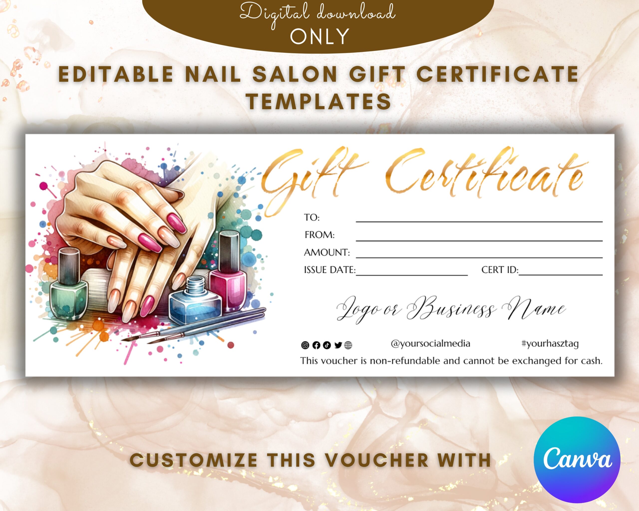 Printable Salon Gift Certificate