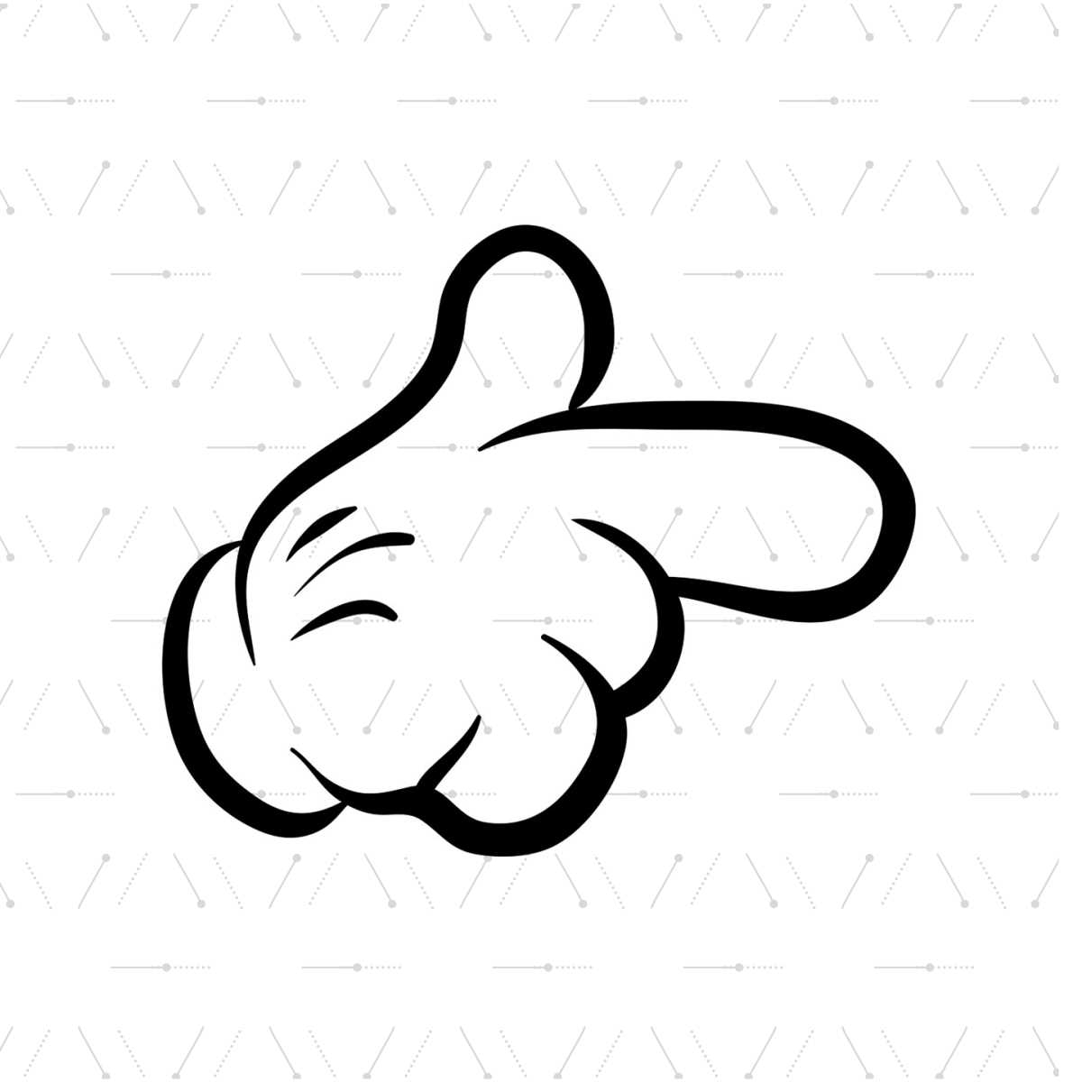 Mickey Mouse Glove Template Free Printable