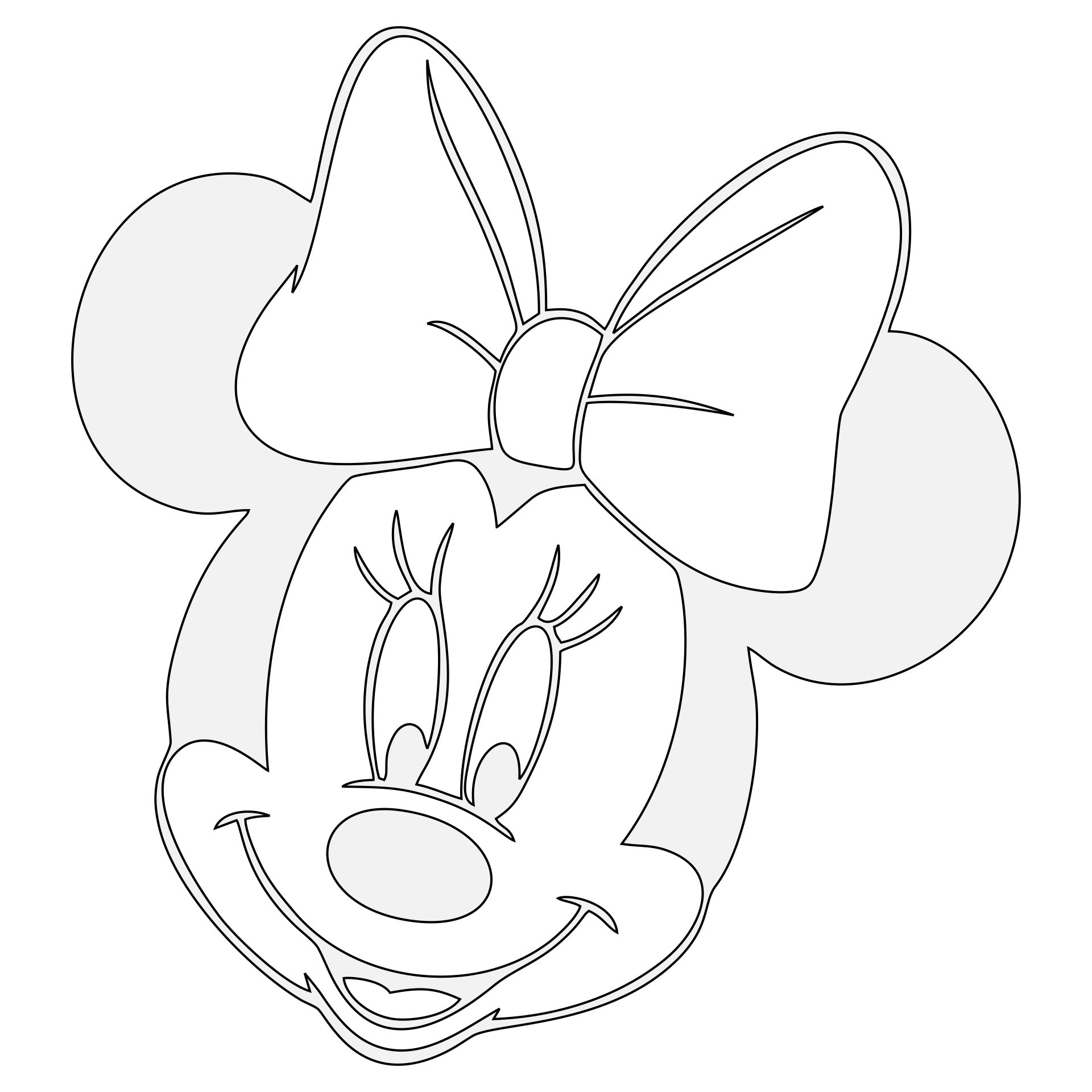 Minnie Mouse Template 15 Free PDF Printables Printablee Minnie Mouse Pumpkin Stencil Minnie Mouse Pumpkin Minnie Mouse Template