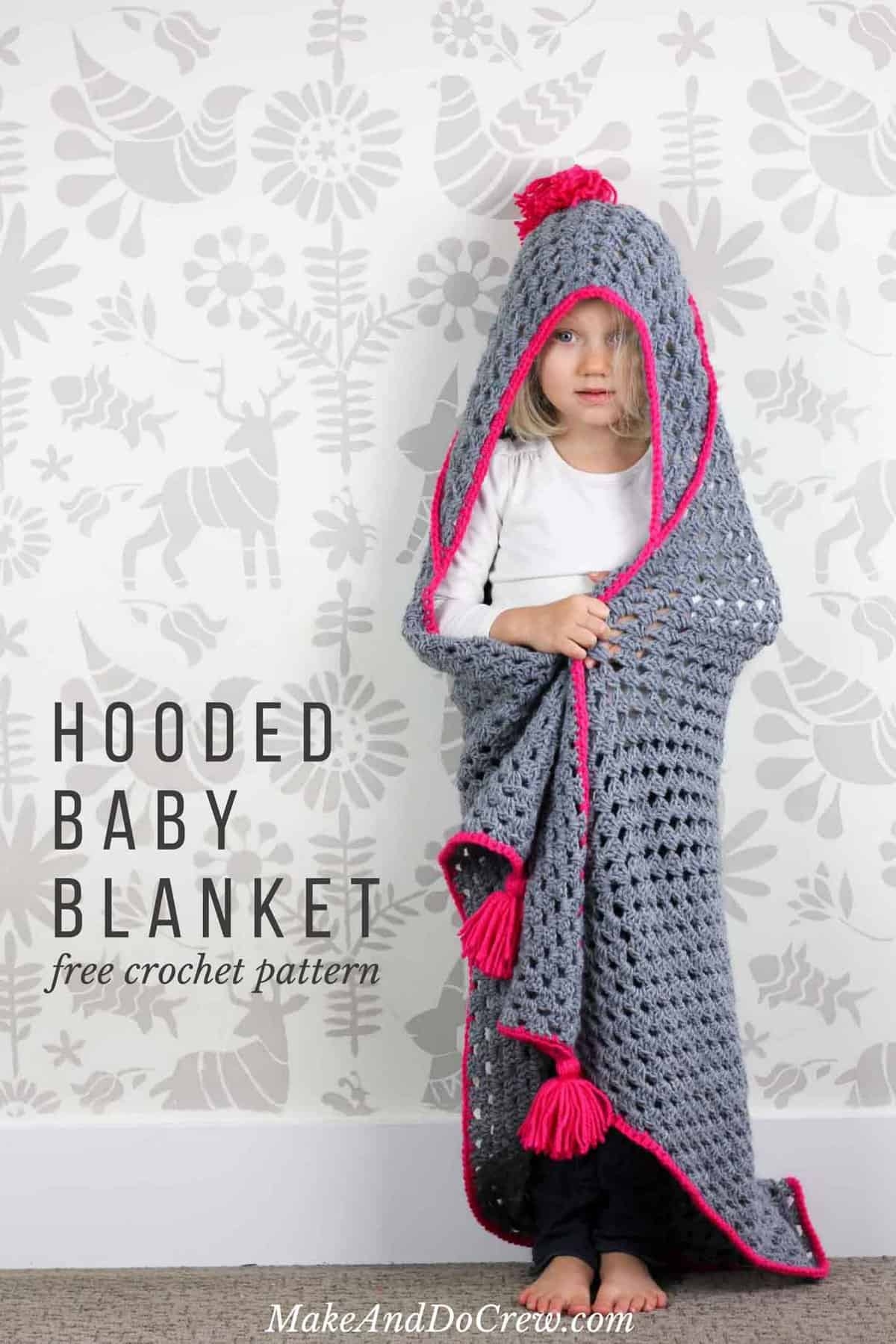 Modern Crochet Hooded Baby Blanket Free Charity Pattern Modern Crochet Hooded Baby Blanket Free Charity Pattern