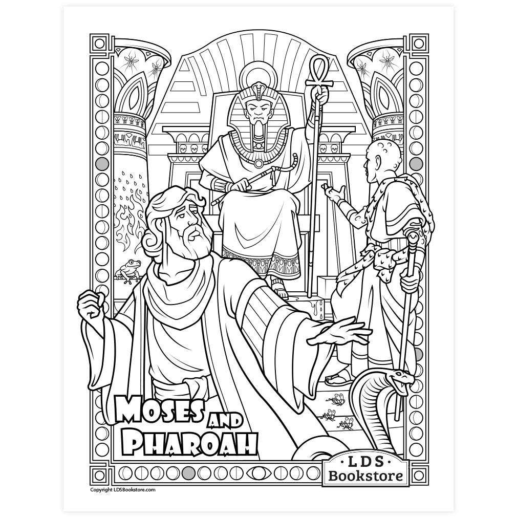 Moses And Pharaoh Coloring Page Printable