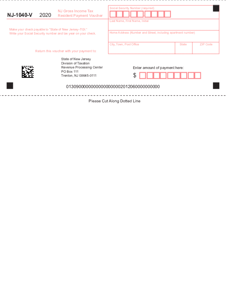 Printable New Jersey 1040 R Form