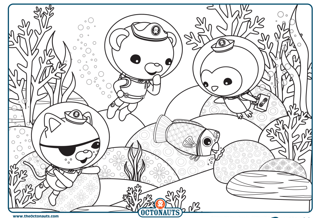 Octonauts Coloring Page World Ocean Day