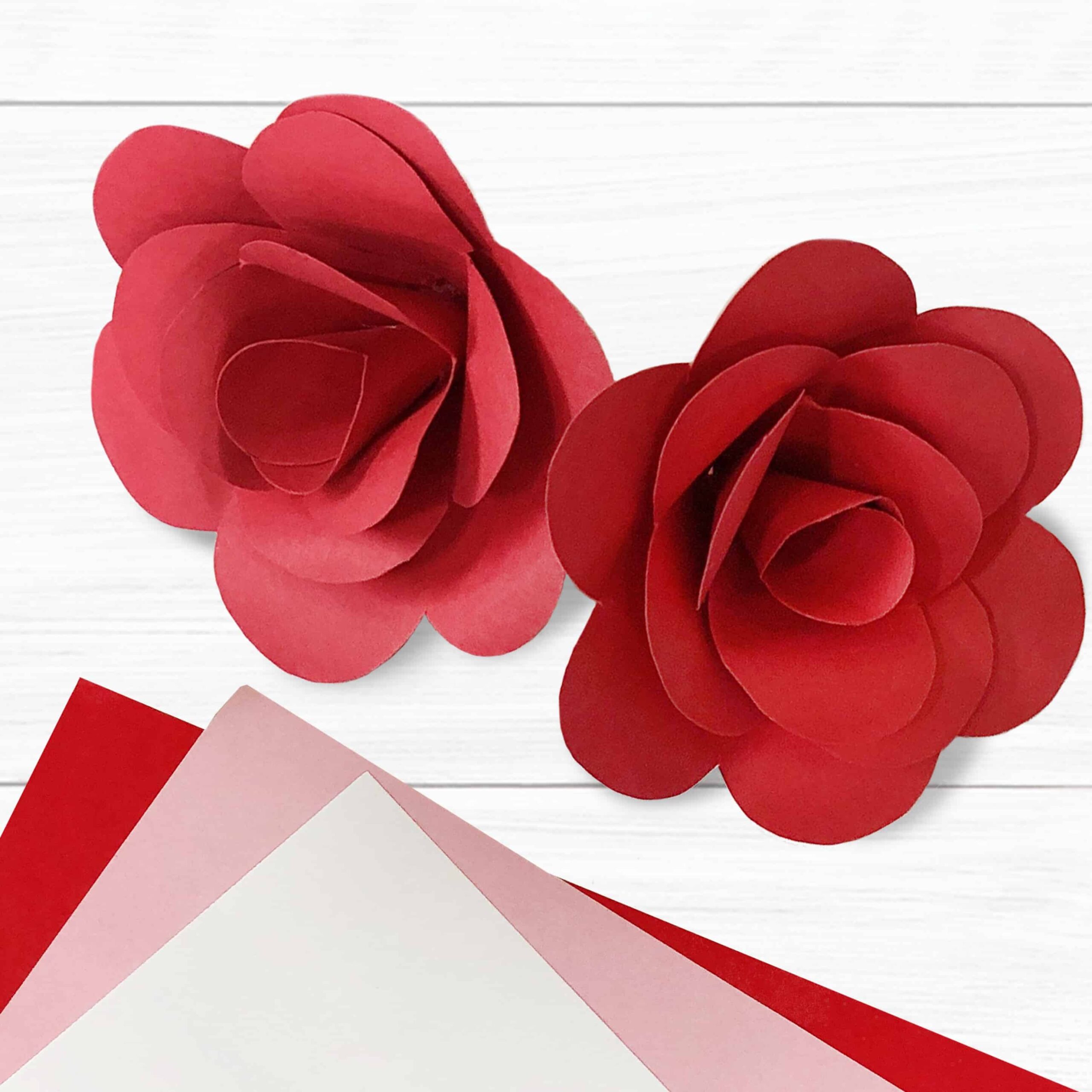 Free Paper Rose Template Printable