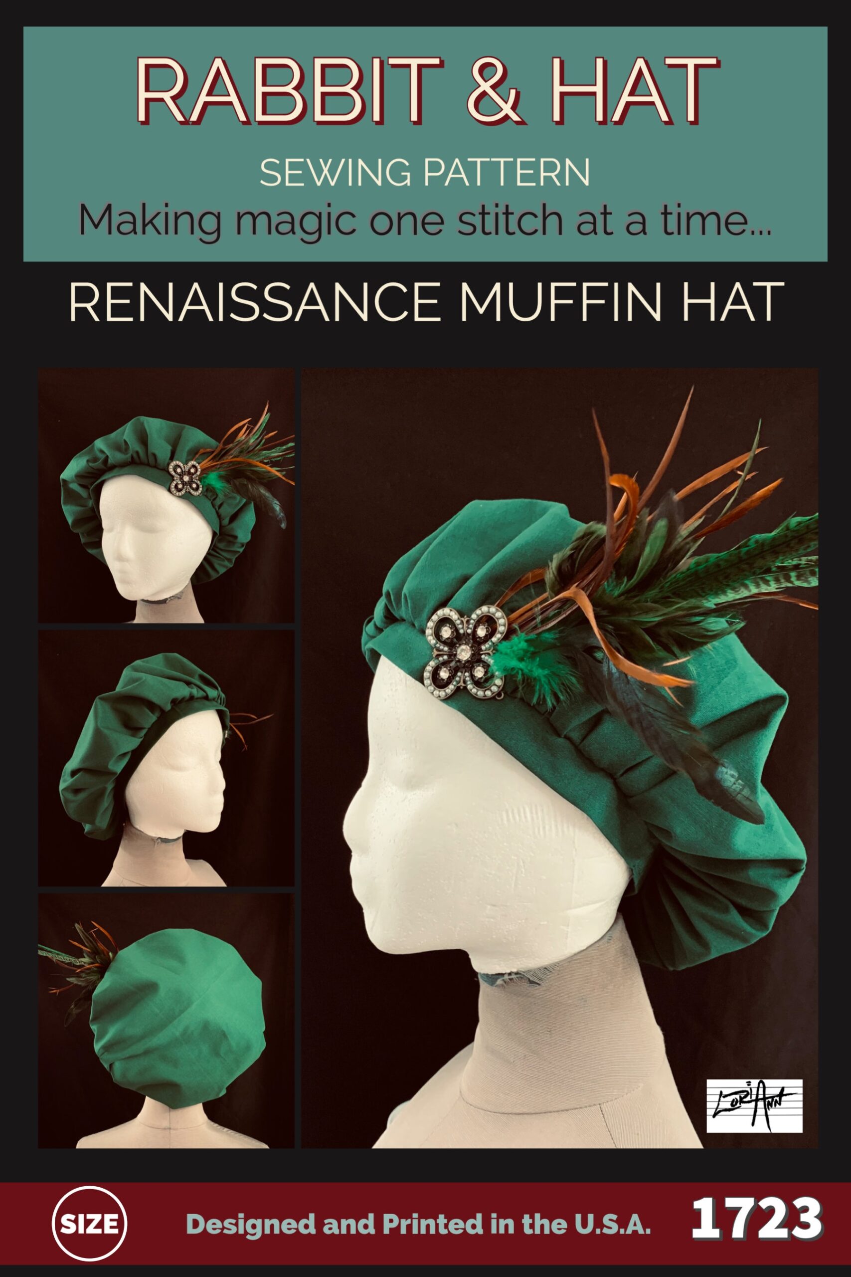 PDF Renaissance MUFFIN Hat 1723 New Rabbit And Hat Sewing Pattern Bard Cap Renaissance Medieval Mob Beret Floppy Etsy
