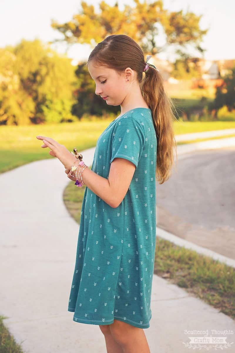 Perfect T Shirt Dress Pattern And Tutorial free Pdf Sewing Pattern Sz 3 12 