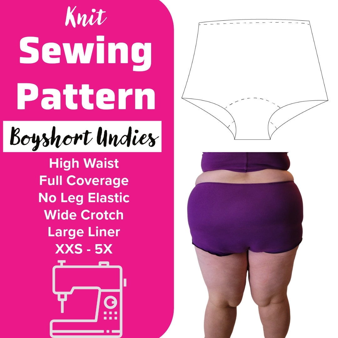 Printable Boyshorts Underwear Pattern Free