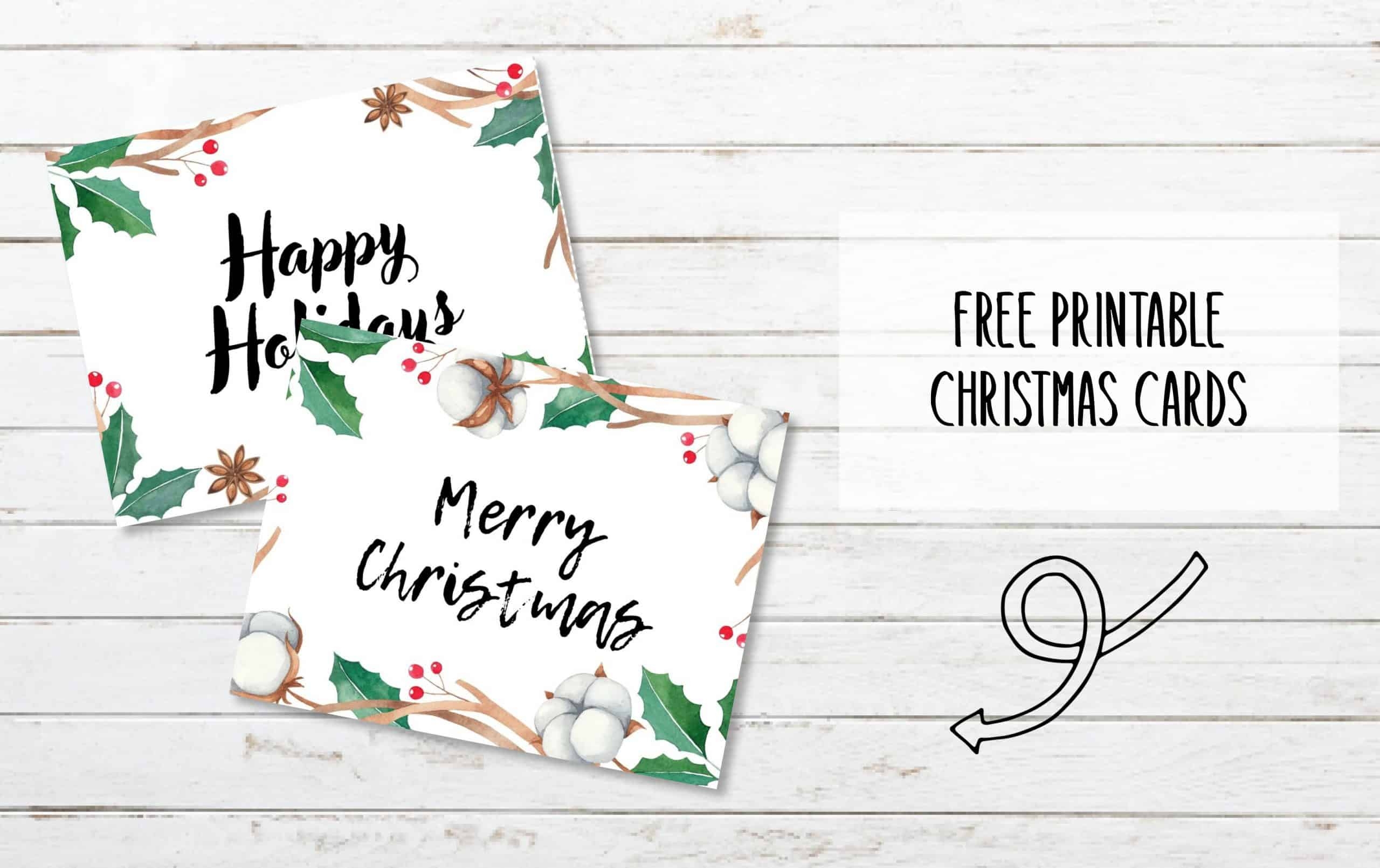 Free Printable Photo Holiday Cards