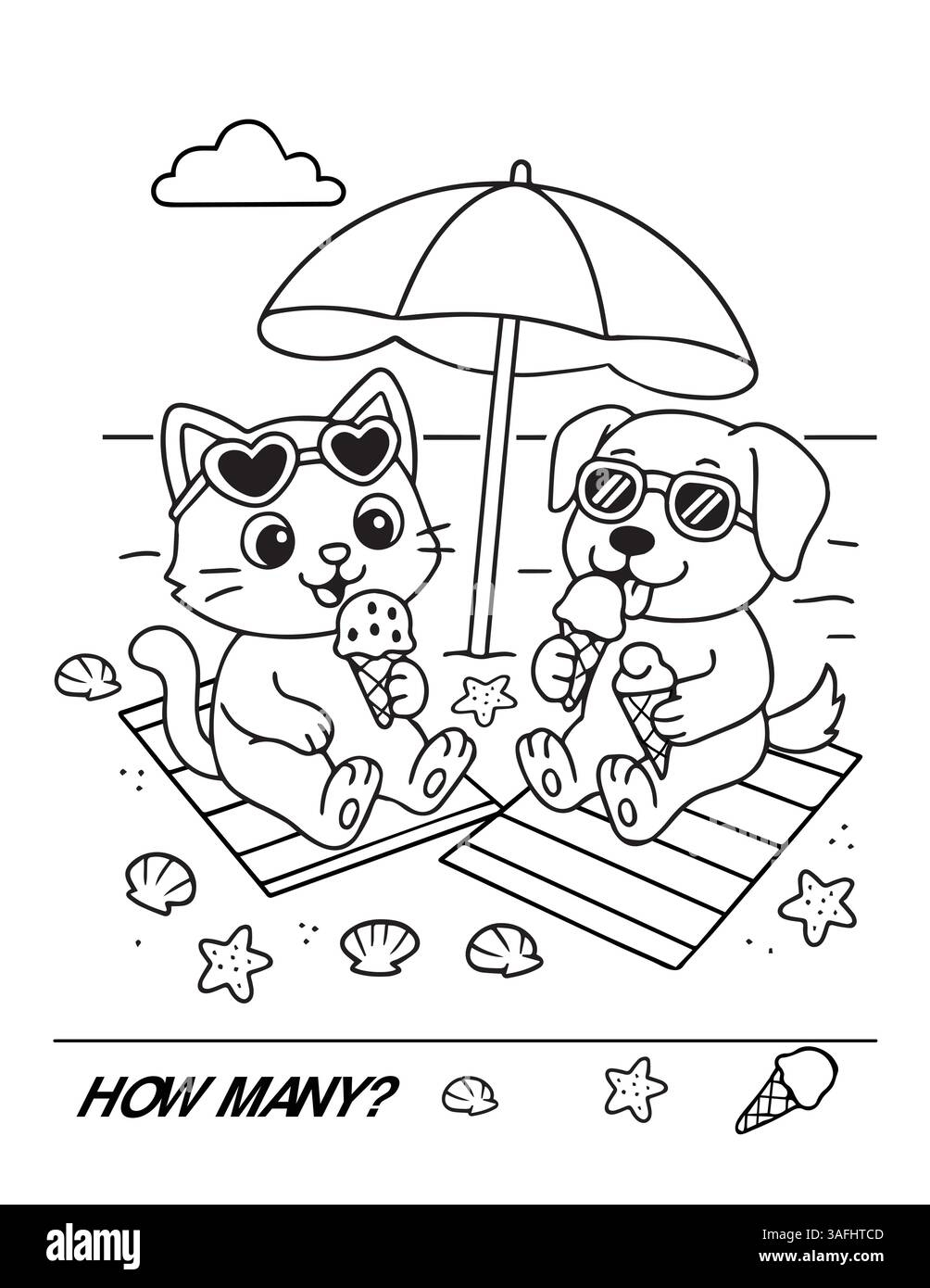 Printable Cat And Dog Coloring Pages