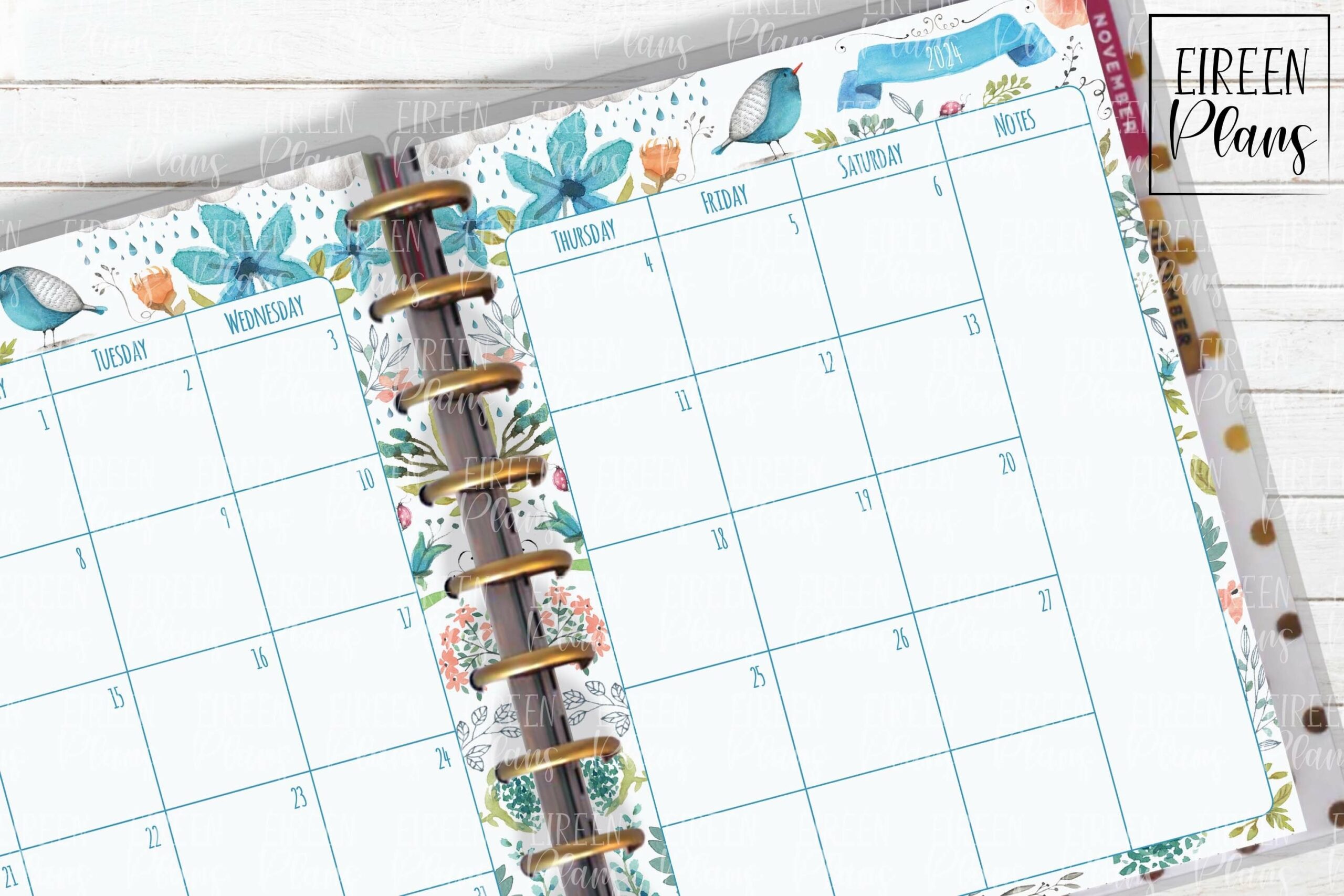 Printable Dated Monthly Planner 2024 2025 2026