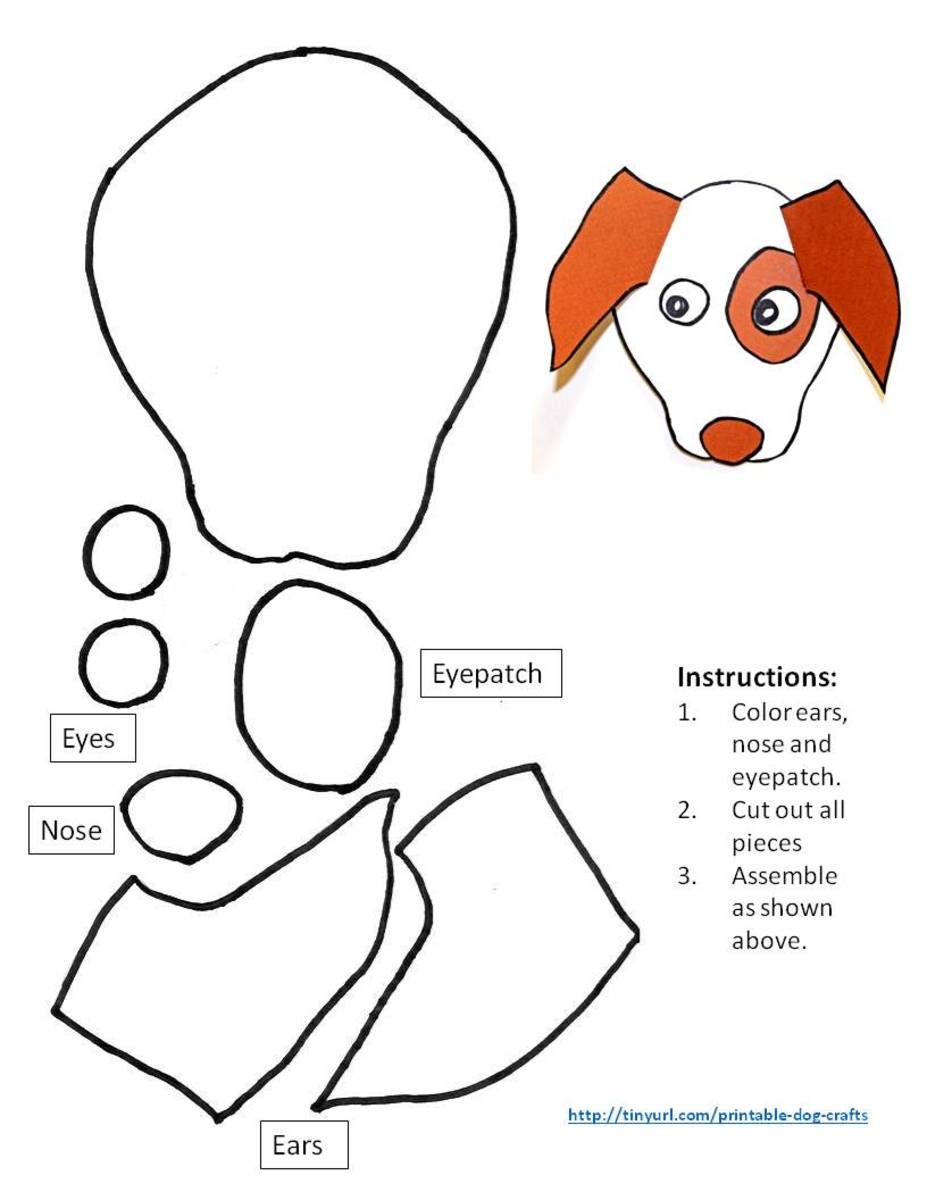 Printable Dog Patterns With Simple Shapes For Kids Crafts HubPages