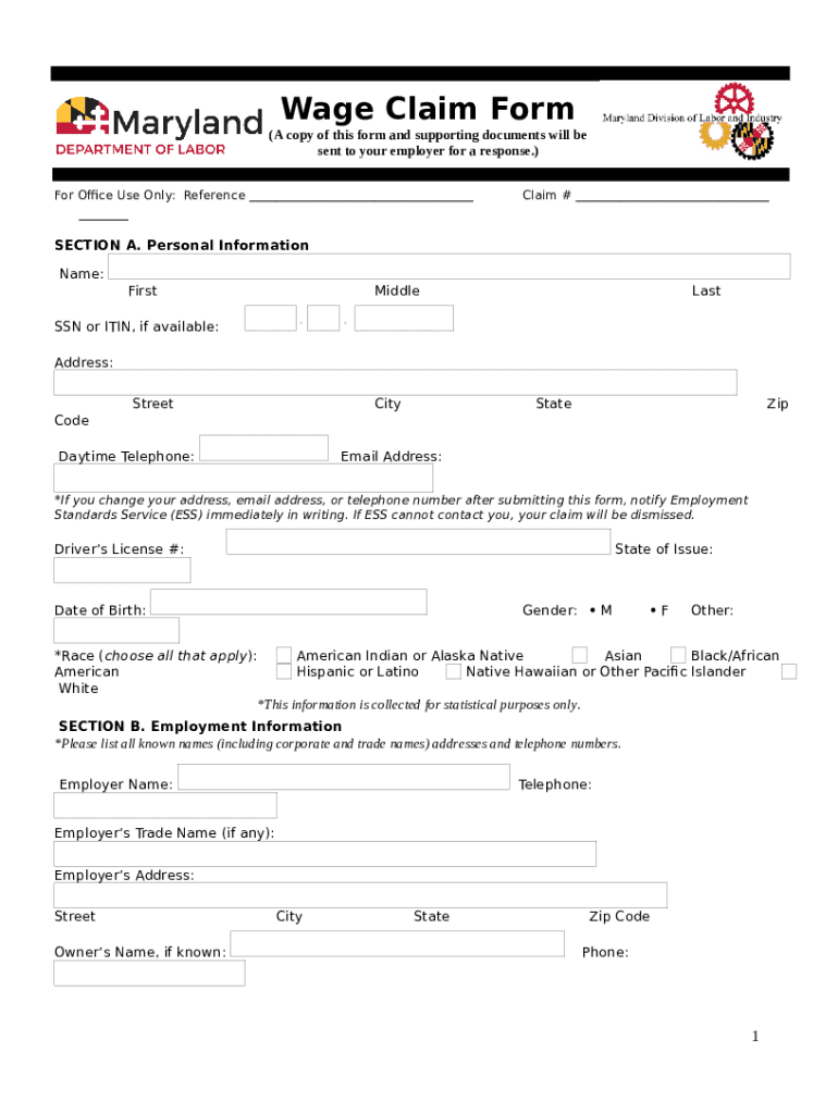 Printable Lost Wages Doc Template PdfFiller