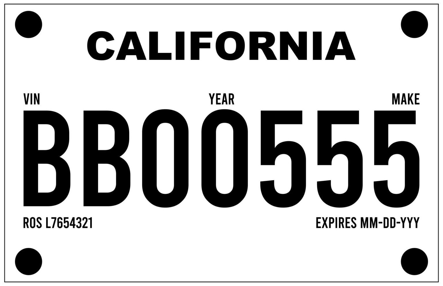 Printable Temporary License Plate Arkansas Printable