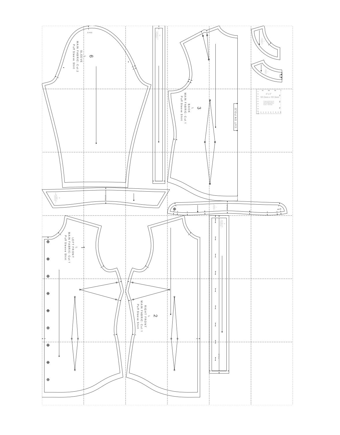 Printable Template For Sleeve Placket
