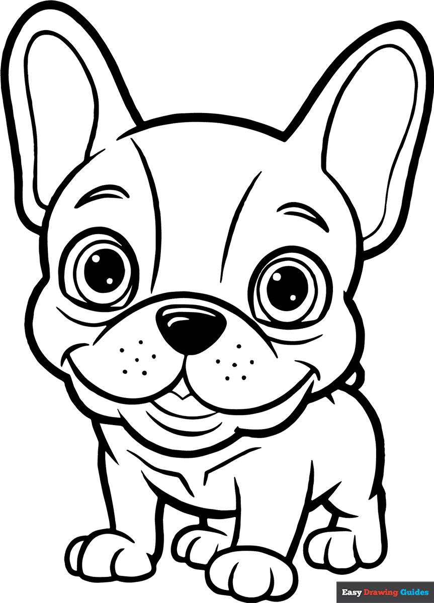 Puppies Coloring Pages For Kids 18 Printable Sheets