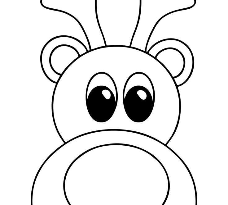 Reindeer Faces 9 Free PDF Printables Printablee
