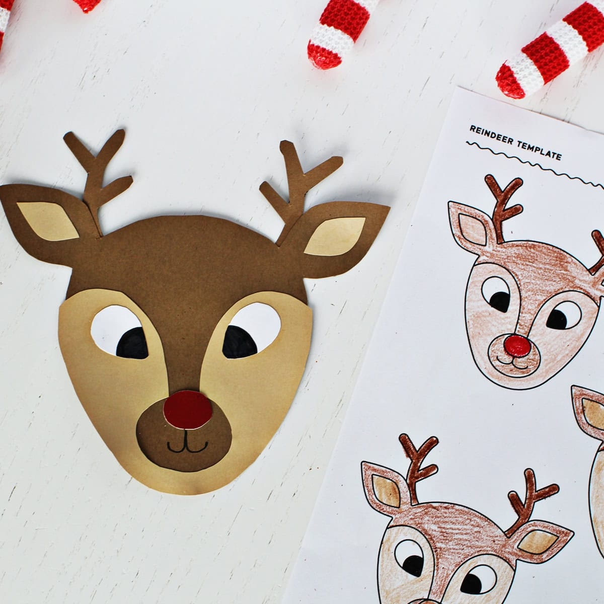 Rudolph Head Template Printable