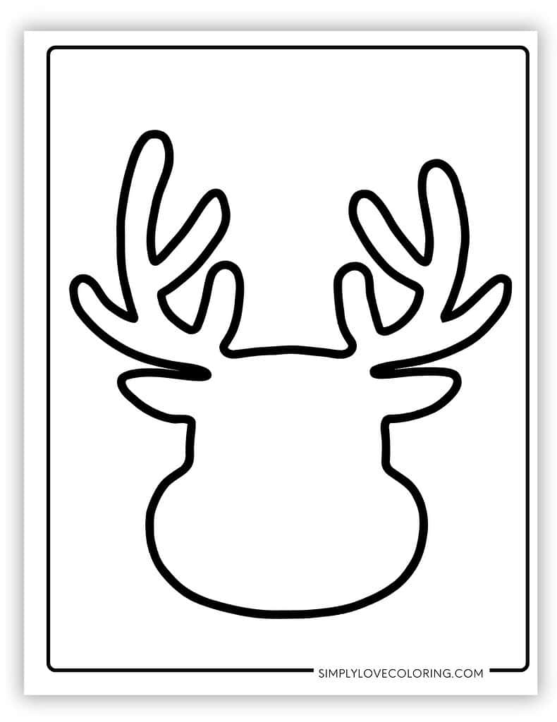 Reindeer Templates Free PDF Printables Simply Love Coloring