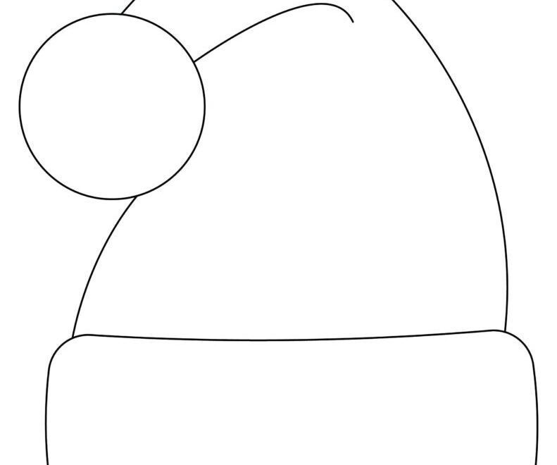 Santa Hat Templates Coloring Pages FREE Printabulls