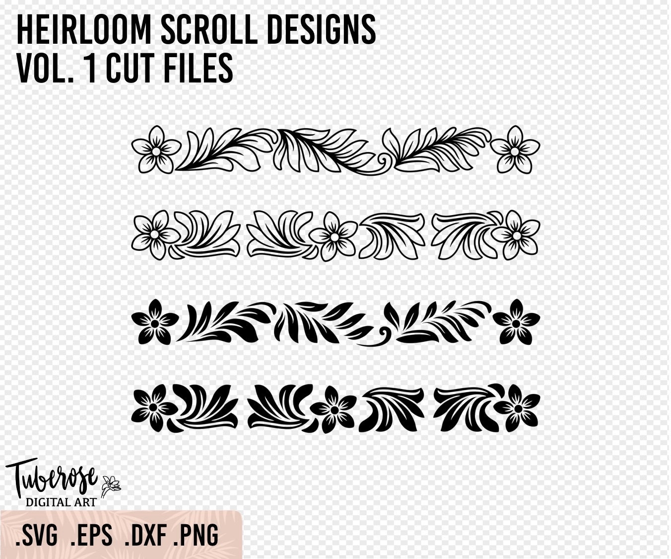 Scroll Leaf Pattern Etsy