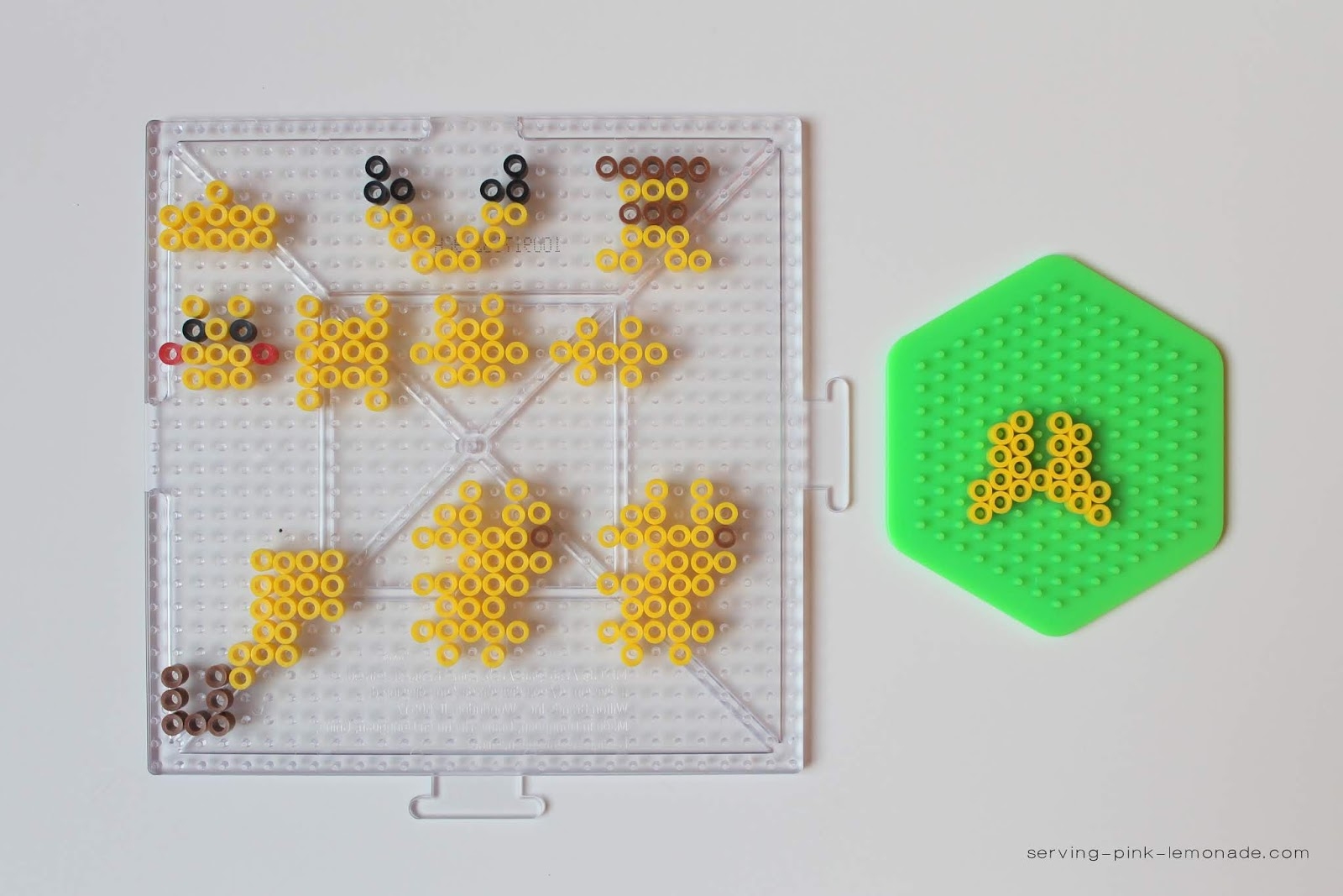 Serving Pink Lemonade 3D Perler Bead Pikachu