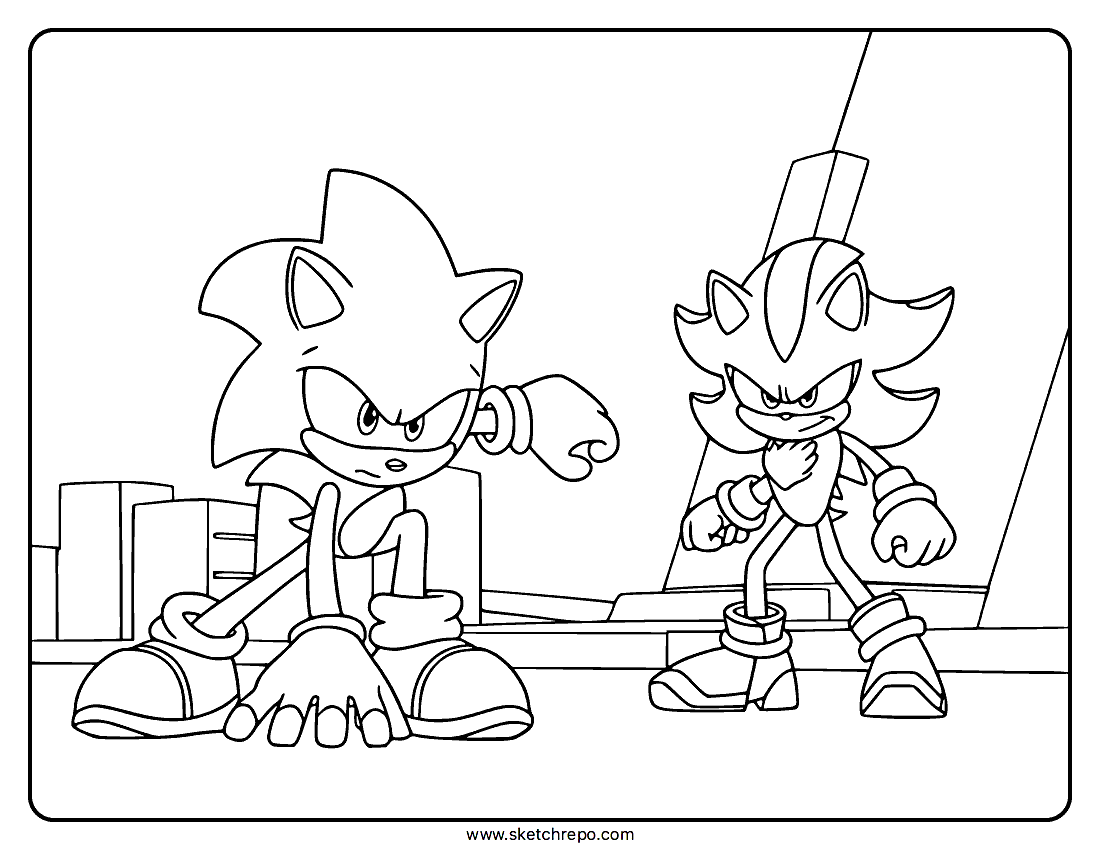 Shadow Coloring Pages Sketch Repo