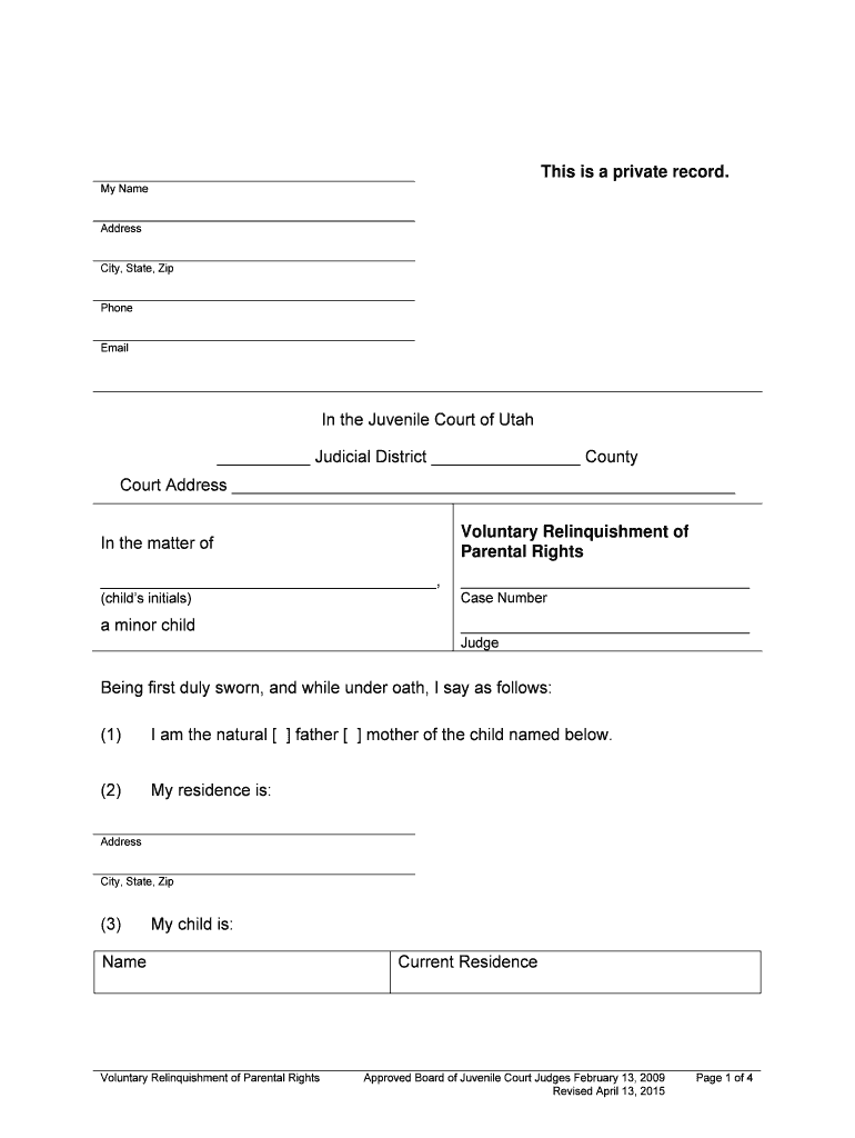 Sign Over Parental Rights Forms Sales