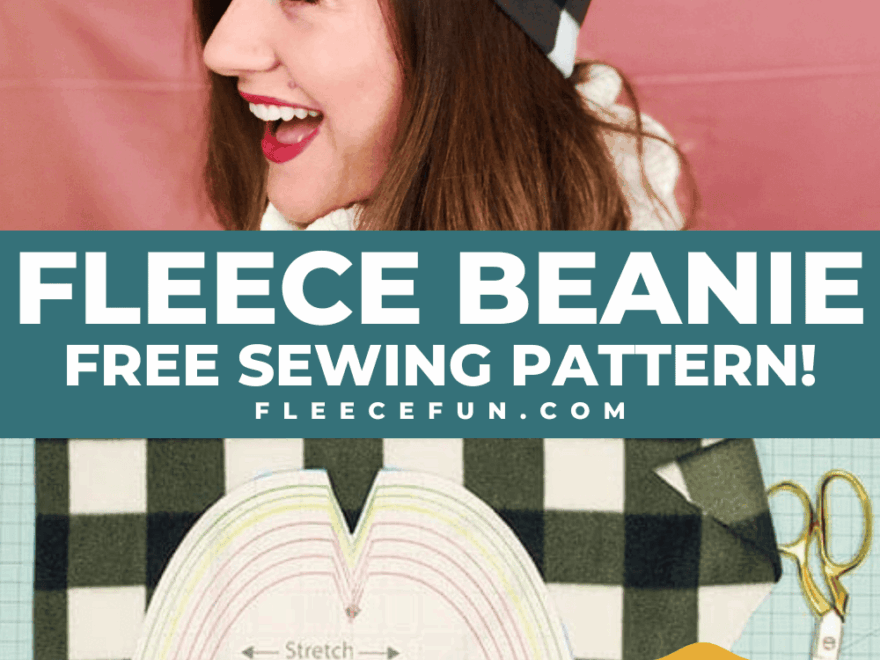 Simple Fleece Slouchy Beanie DIY Free Pattern Fleece Fun