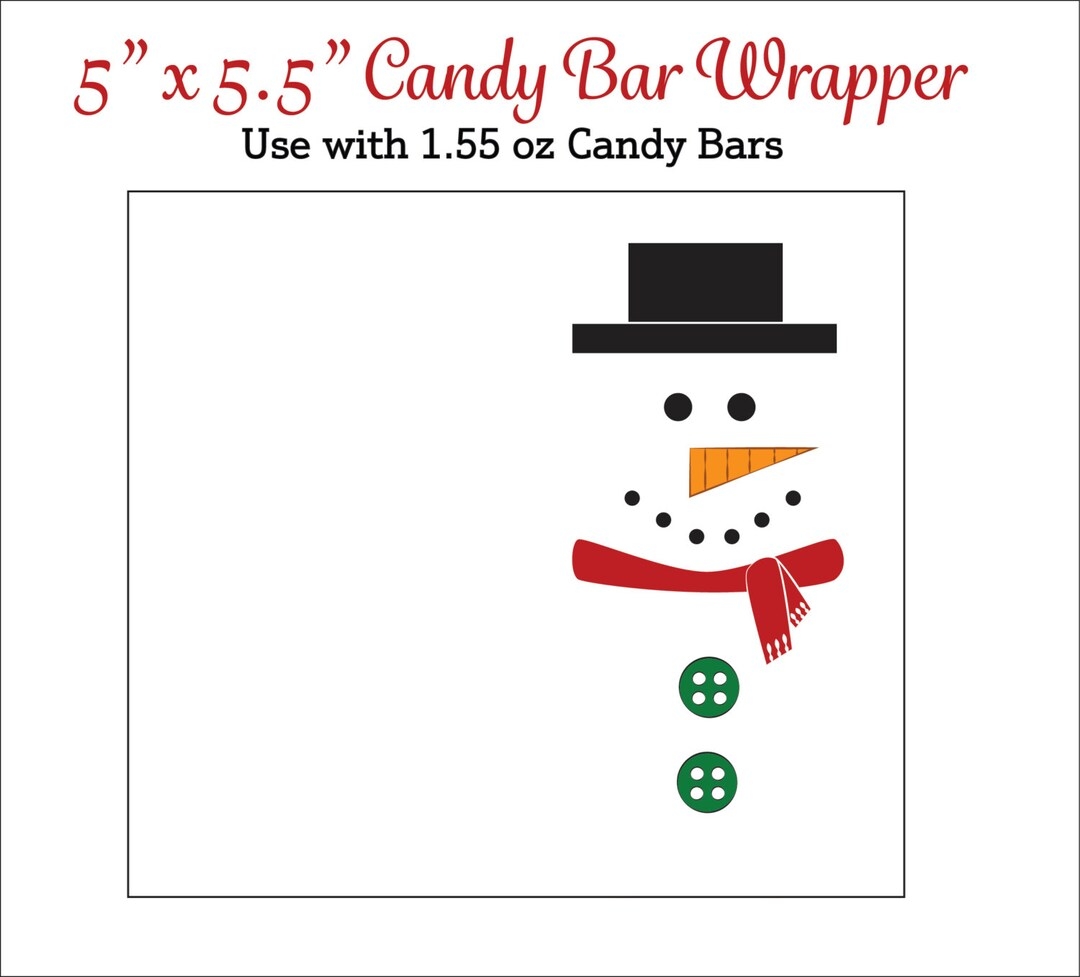 Free Printable Candy Bar Wrappers For Christmas