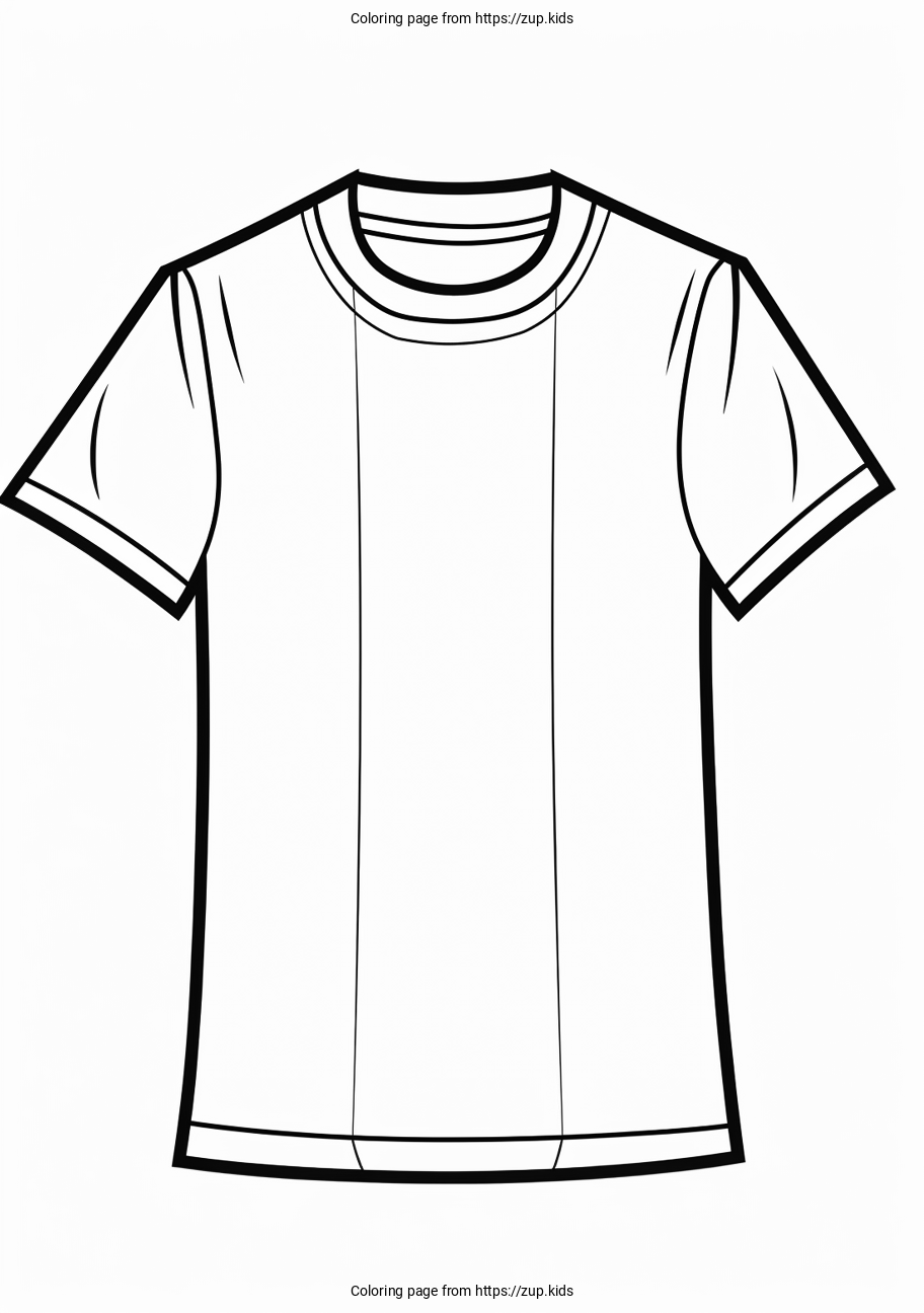 Soccer Jersey Coloring Page From Zup kids