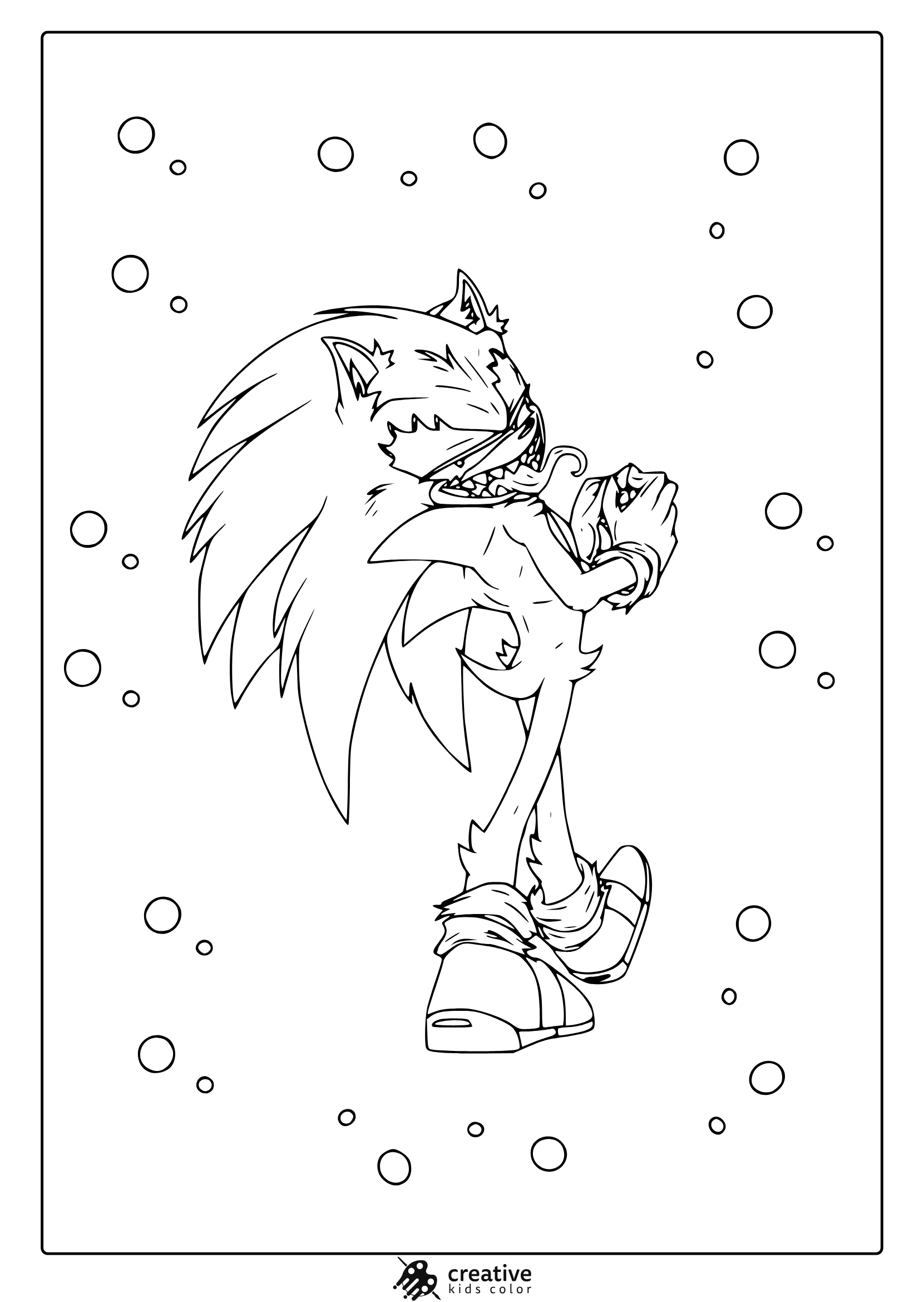 Sonic Coloring Pages 40 Free Printable PDF 