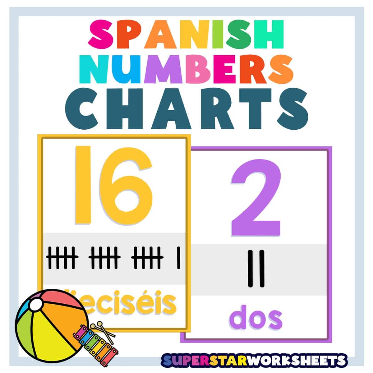 Spanish Numbers Free Printable Worksheets