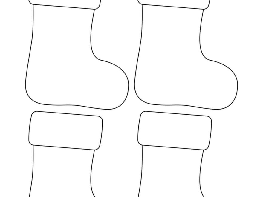 Stocking Template Free Printable Childhood Magic