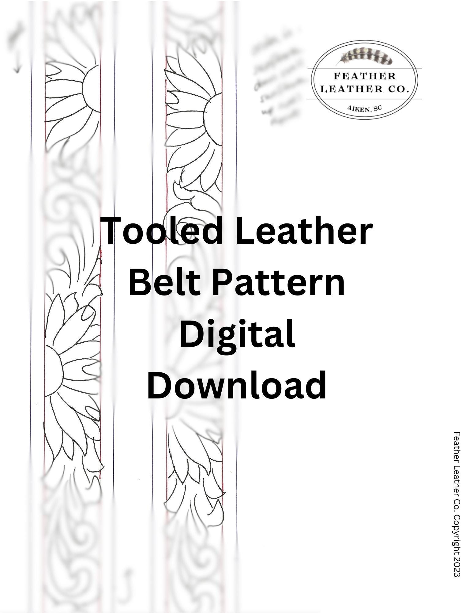 Sunflower And Scroll Belt Pattern 1 5 With free Helpful Tips Page Etsy