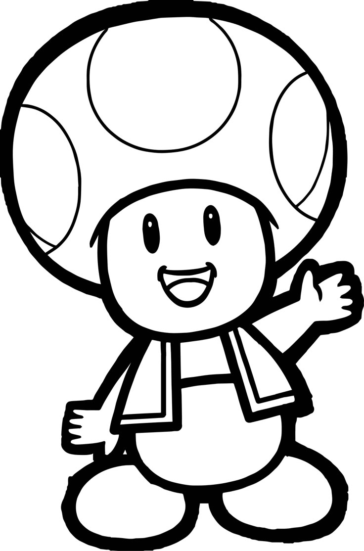 Super Mario Mushroom Coloring Page Wecoloringpage