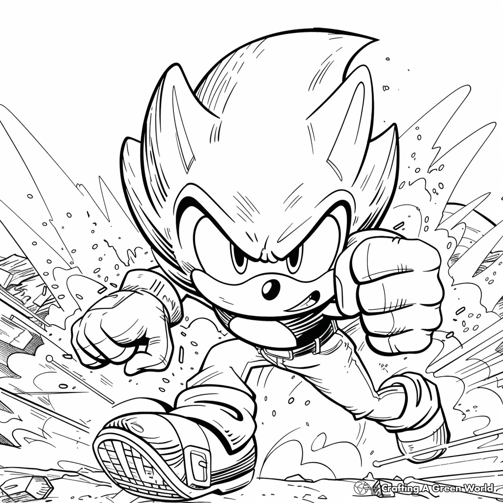 Sonic Enemies Coloring Pages Printables
