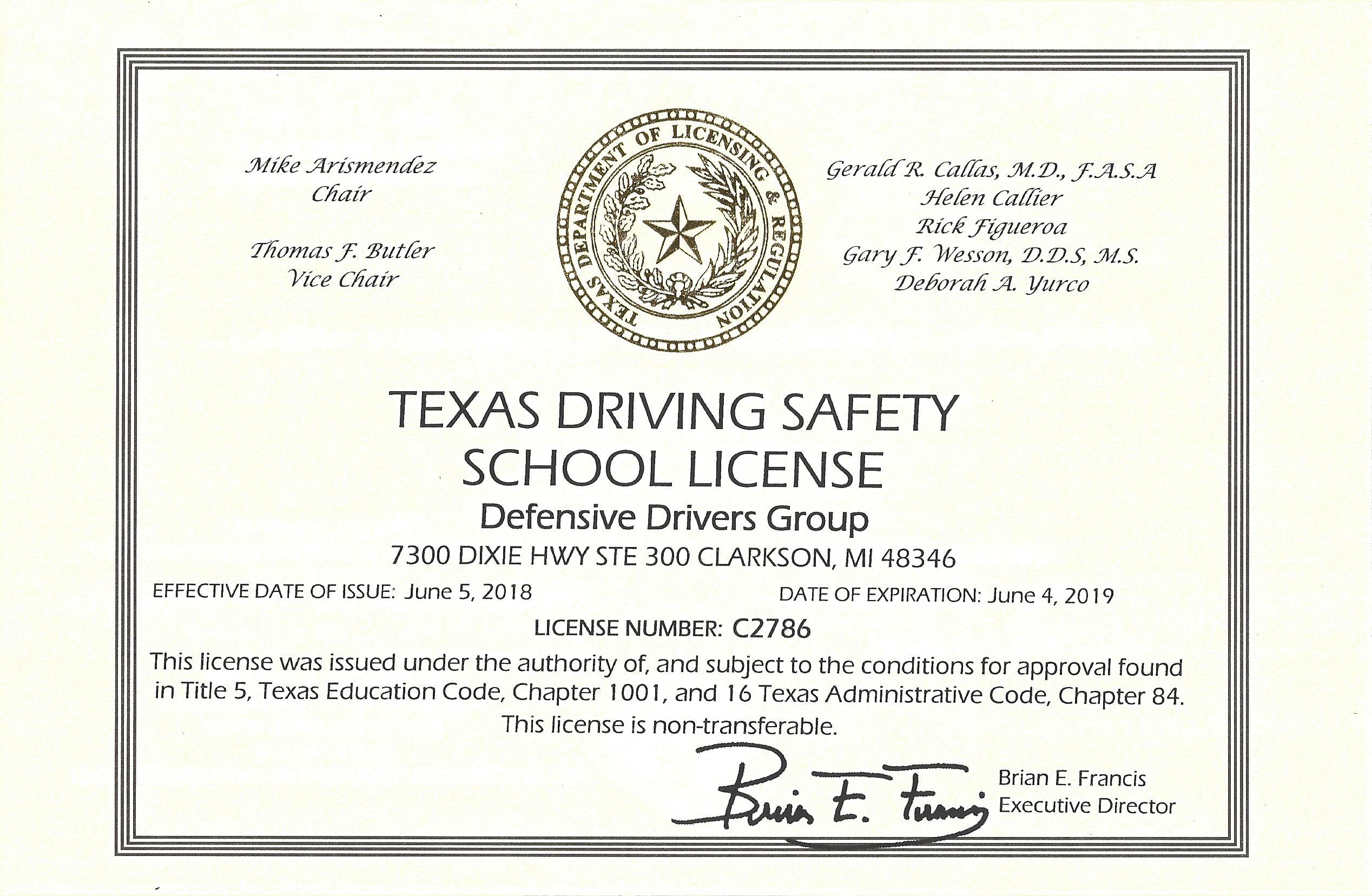 Texas Online Traffic School TDLR Approved Defensive Drivers Safety Course
