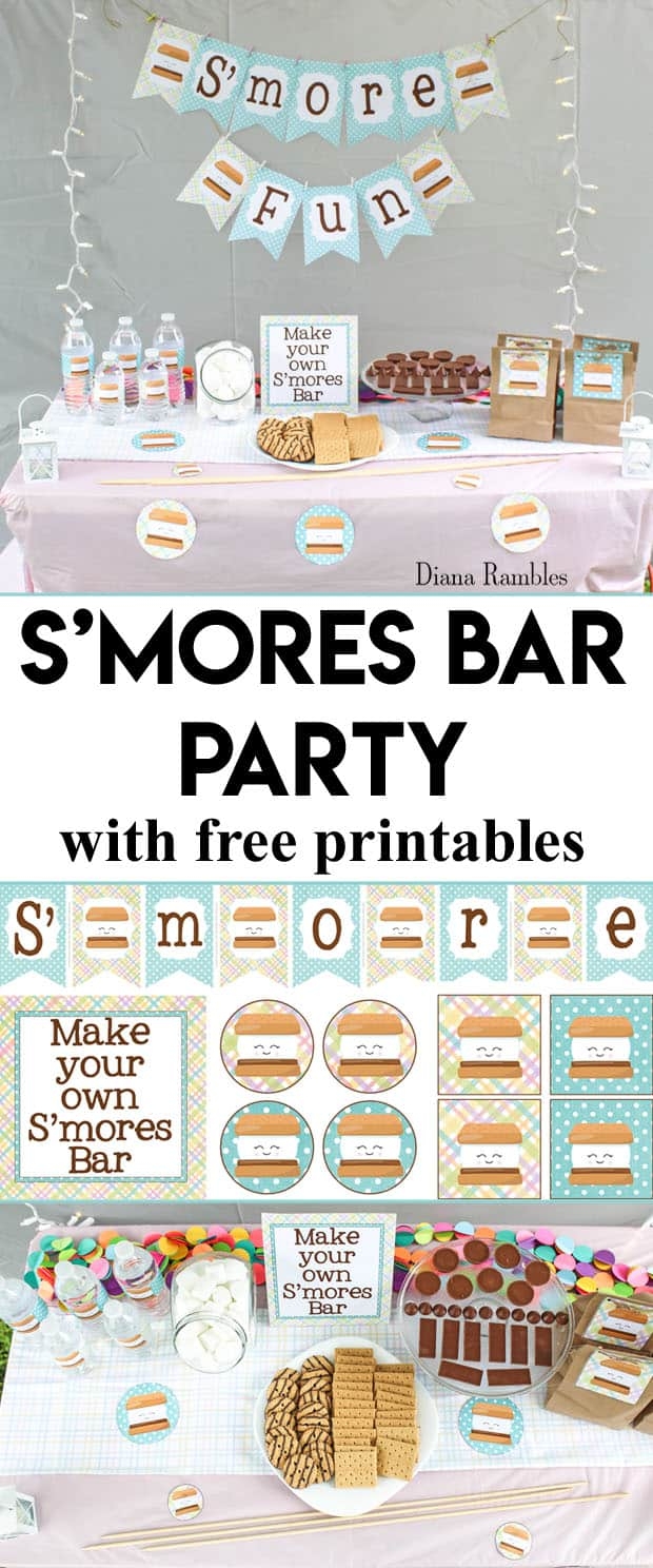Throw A Backyard Party With These S mores Themed Free Printables