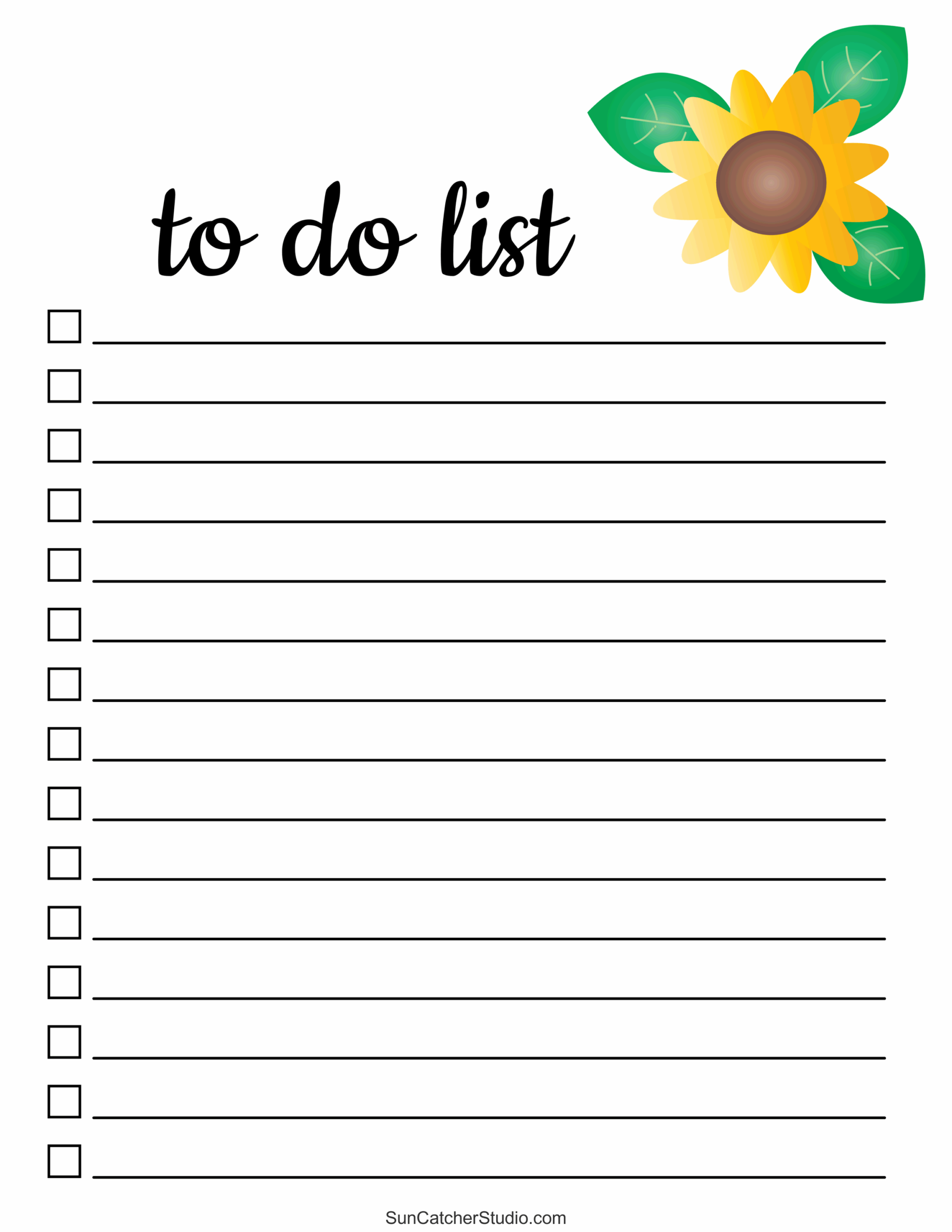 To Do List Free Printable PDF Templates Things To Do Free Printables Monograms Design Tools Patterns DIY Projects