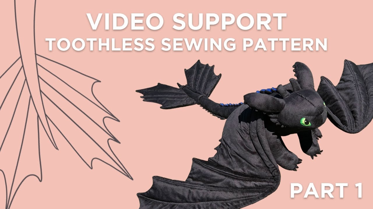 Printable Toothless Sewing Pattern