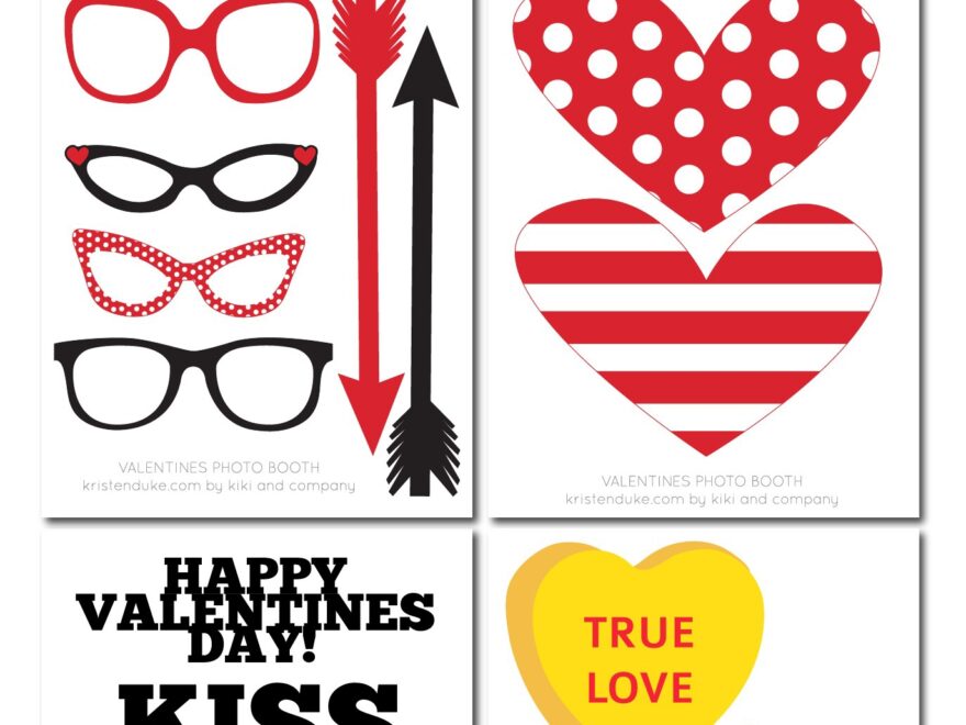 Valentine Photo Booth Props Capturing Joy With Kristen Duke