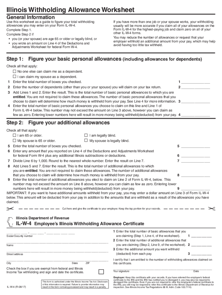 Printable Federal W 4 Employee Withholding Allowance Certificate